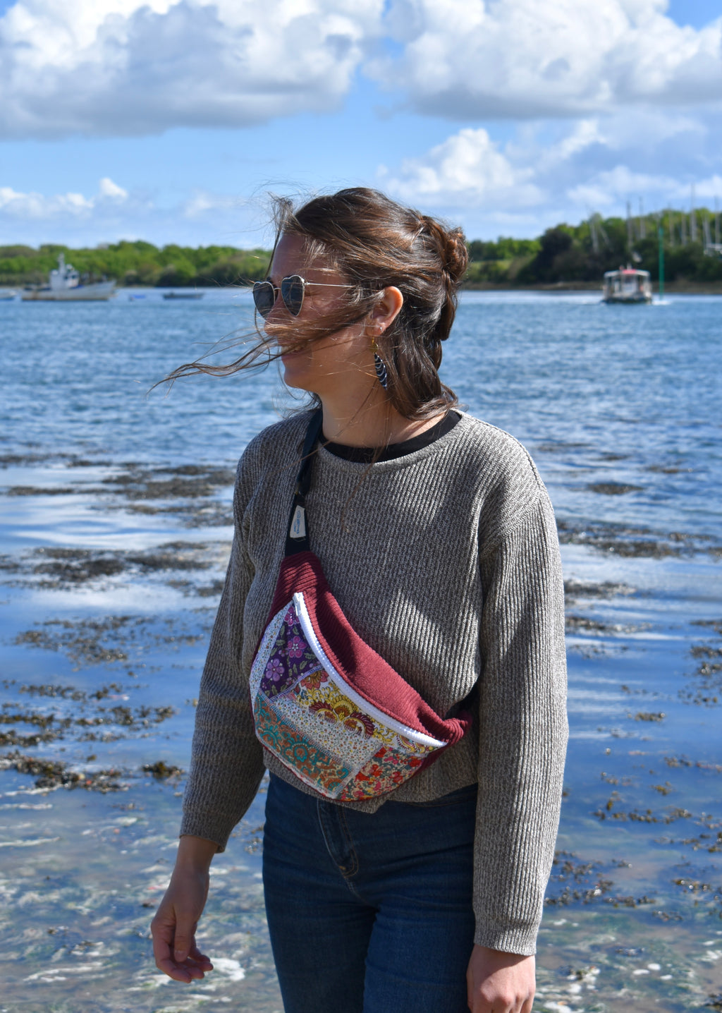 Sac banane - Rouge bordeau