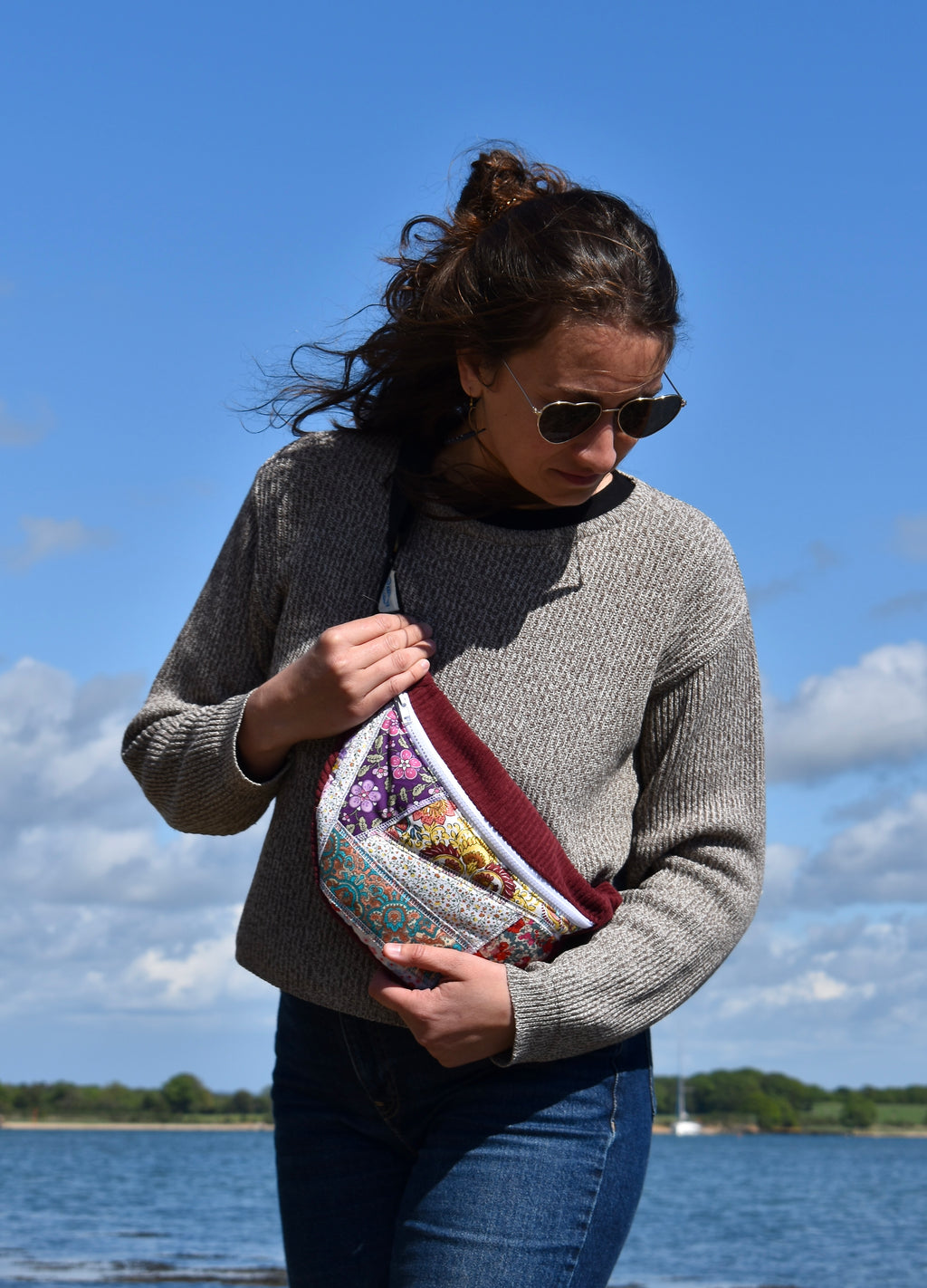 Sac banane - Rouge bordeau
