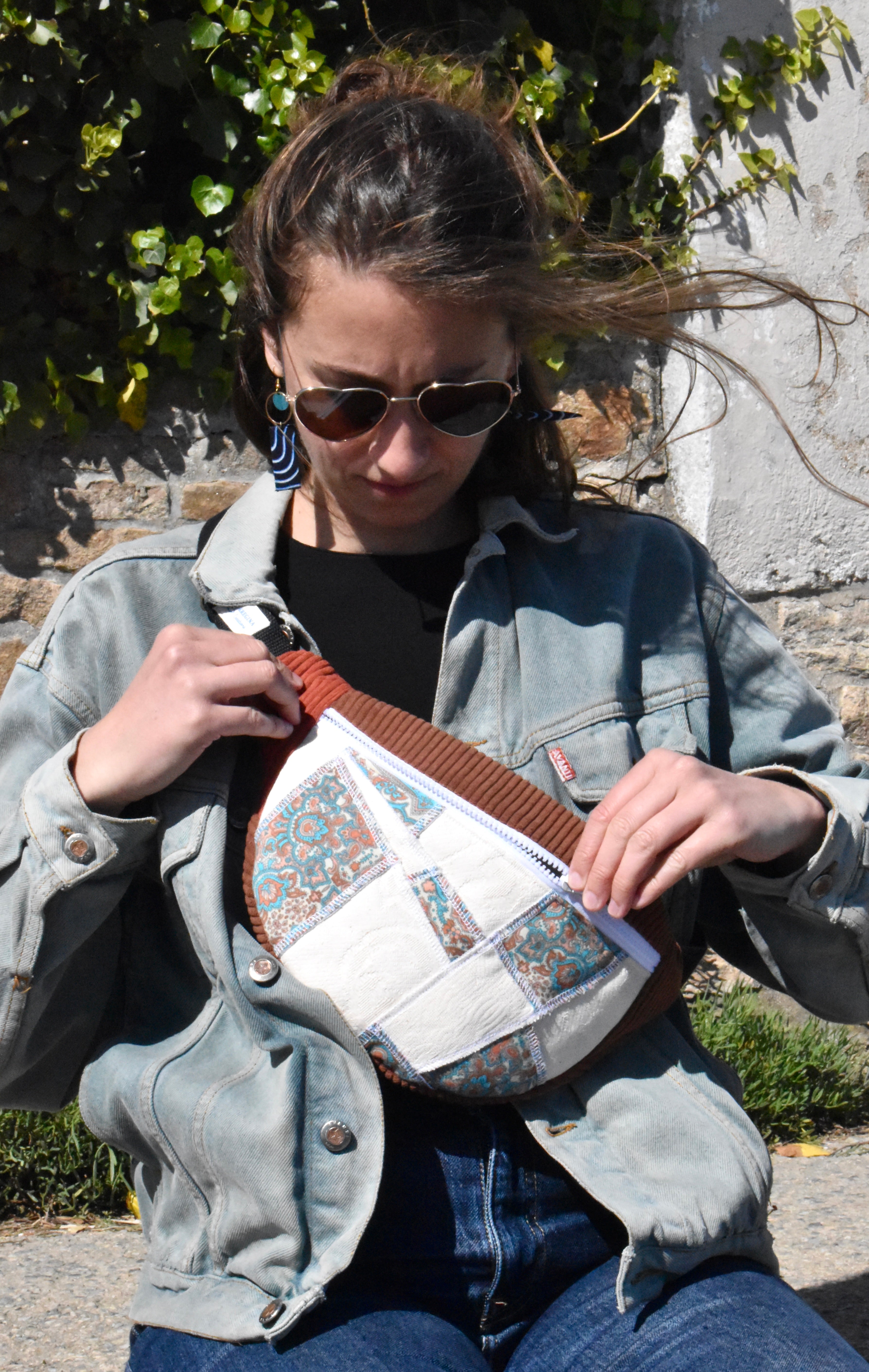 Sac banane - Marron/Orange