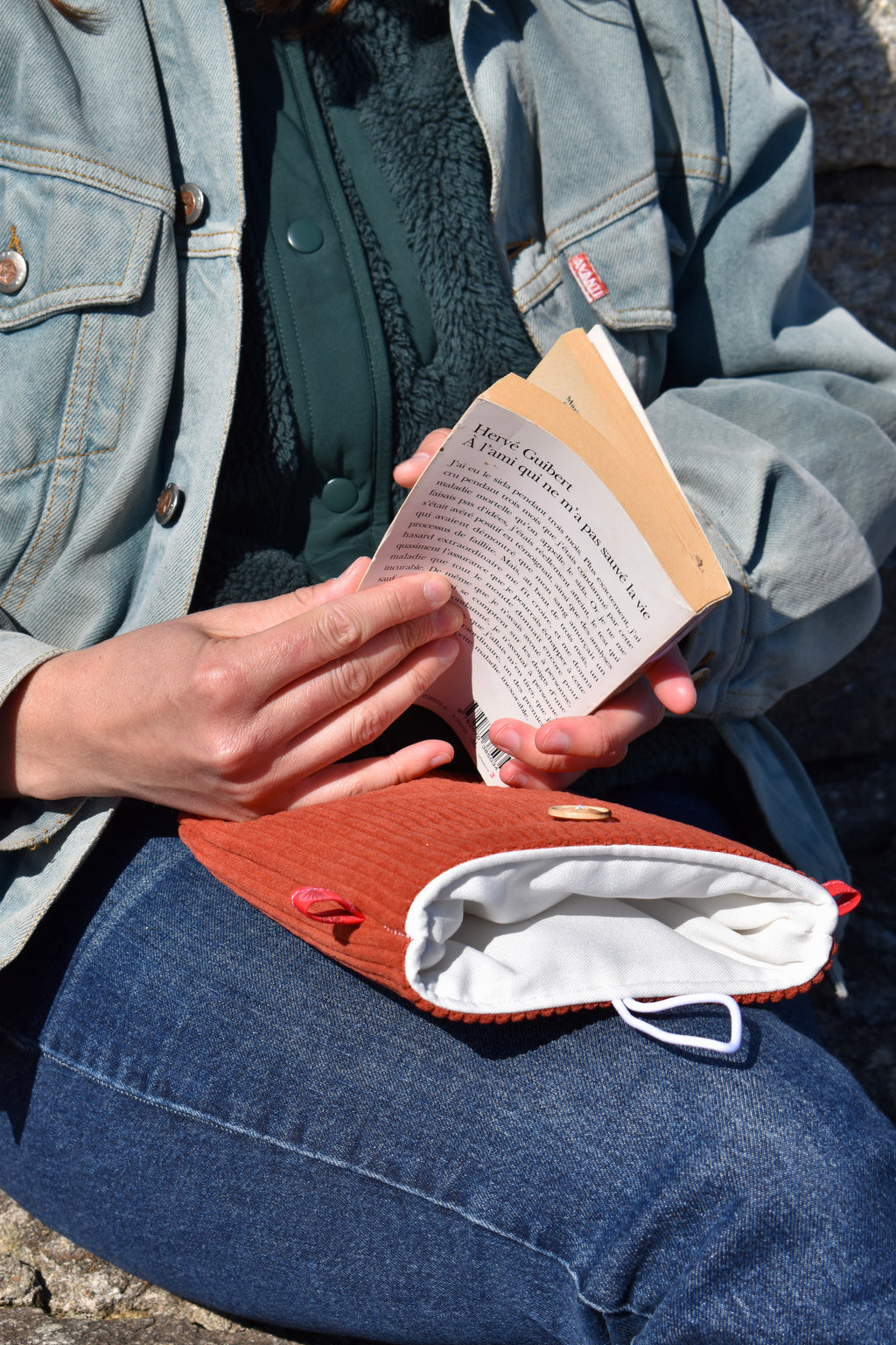 Pochette à livre format poche - Orange