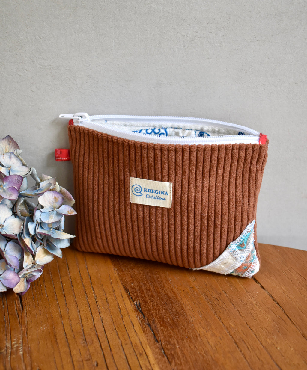 Pochette plate - Marron