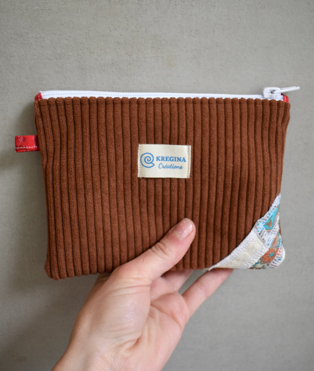 Pochette plate - Marron