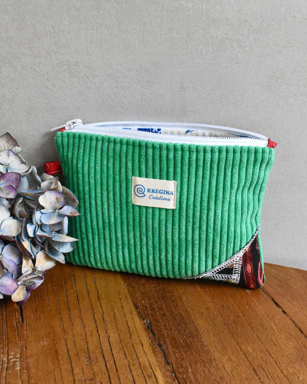 Pochette plate - Vert printemps