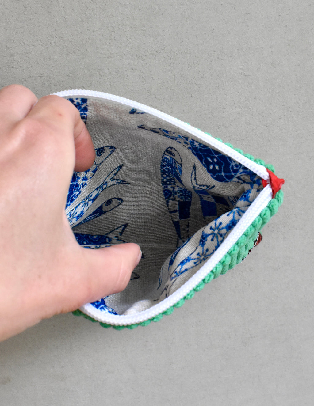 Pochette plate - Vert printemps