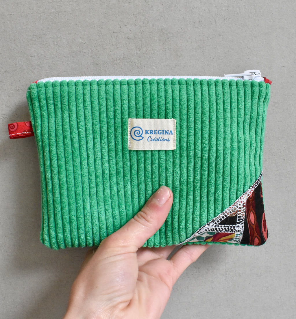 Pochette plate - Vert printemps