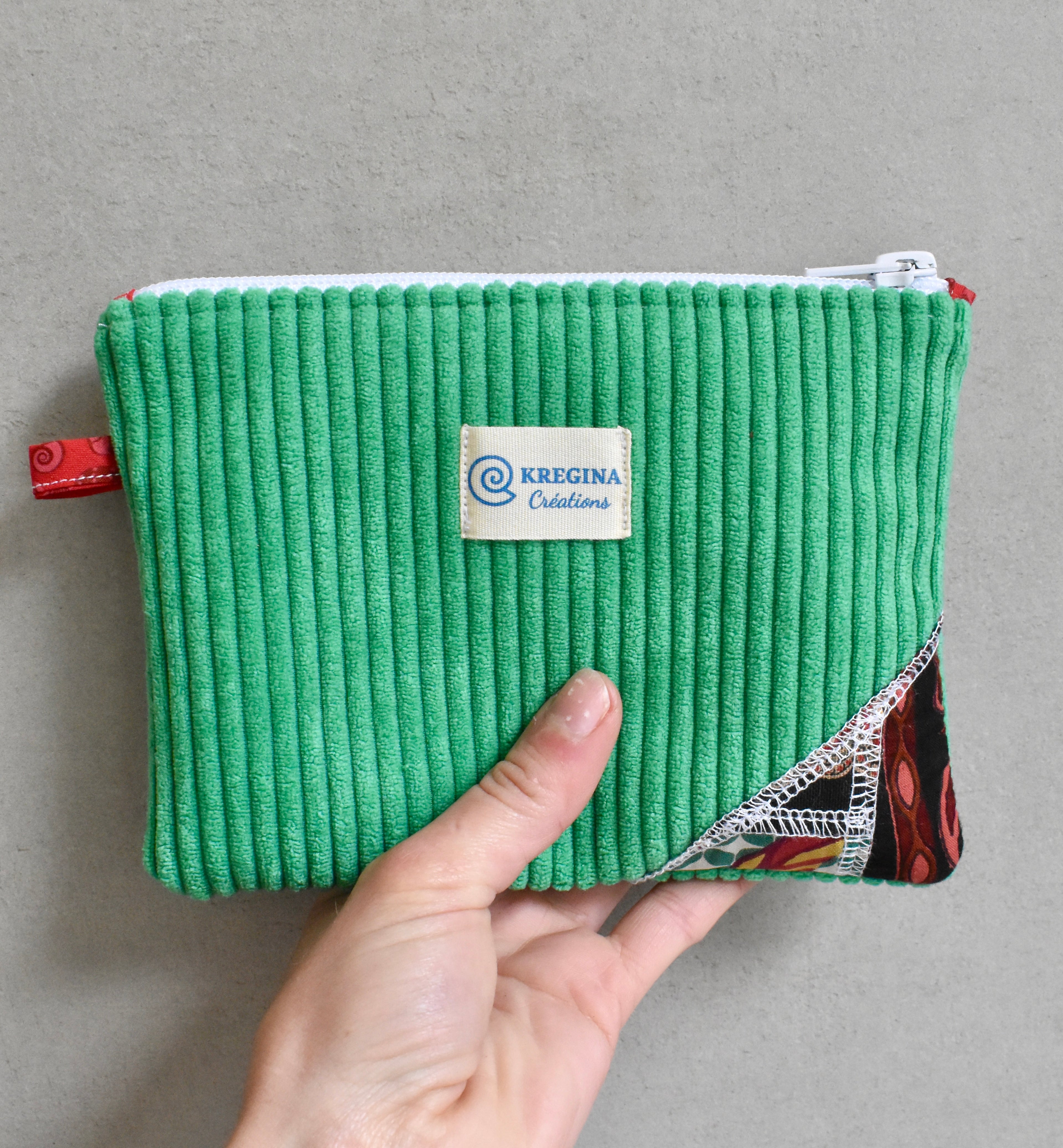 Pochette plate - Vert printemps