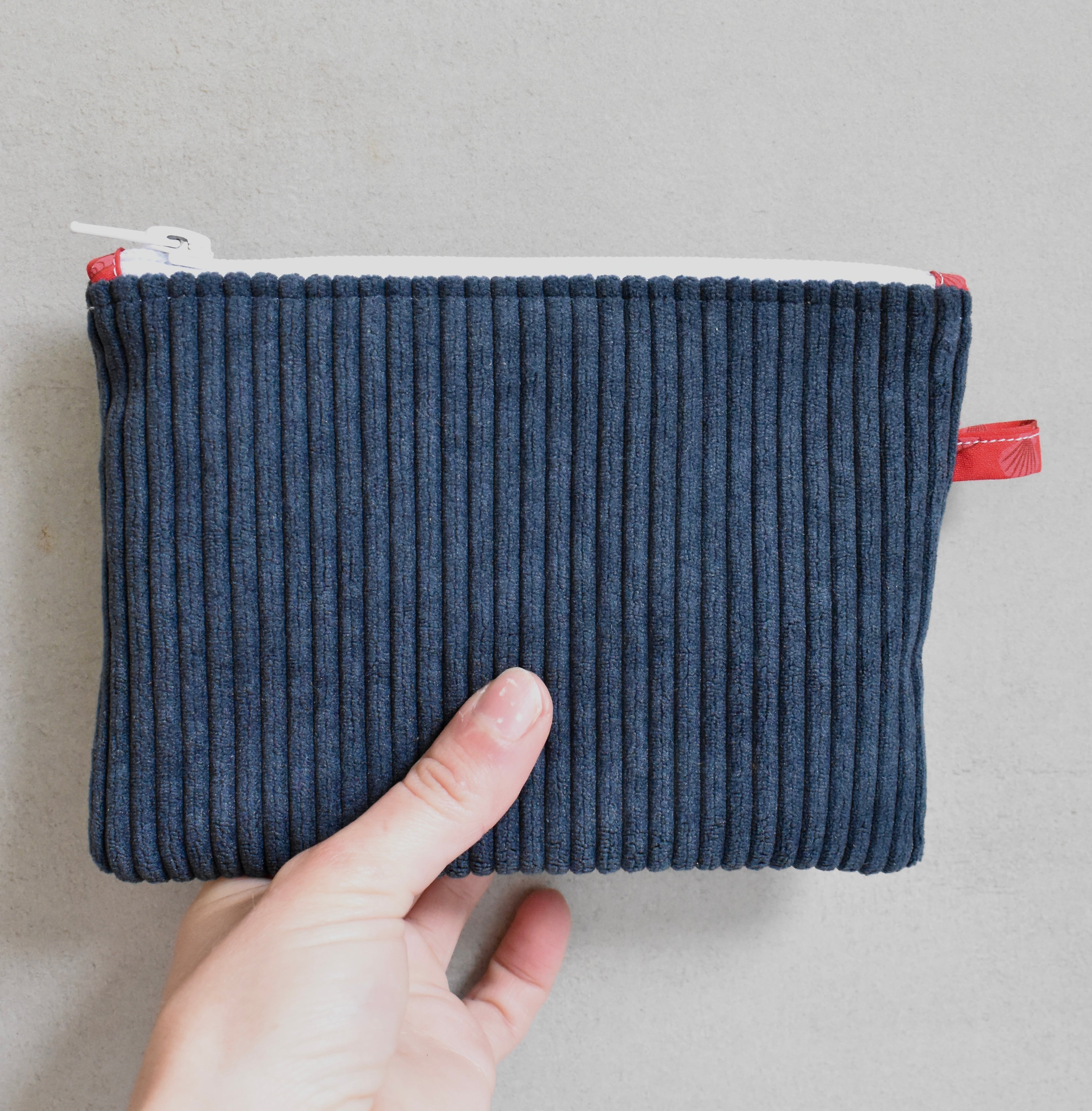 Pochette plate - Bleu jean