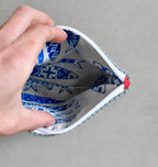Pochette plate - Bleu gris