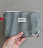 Pochette plate - Bleu gris