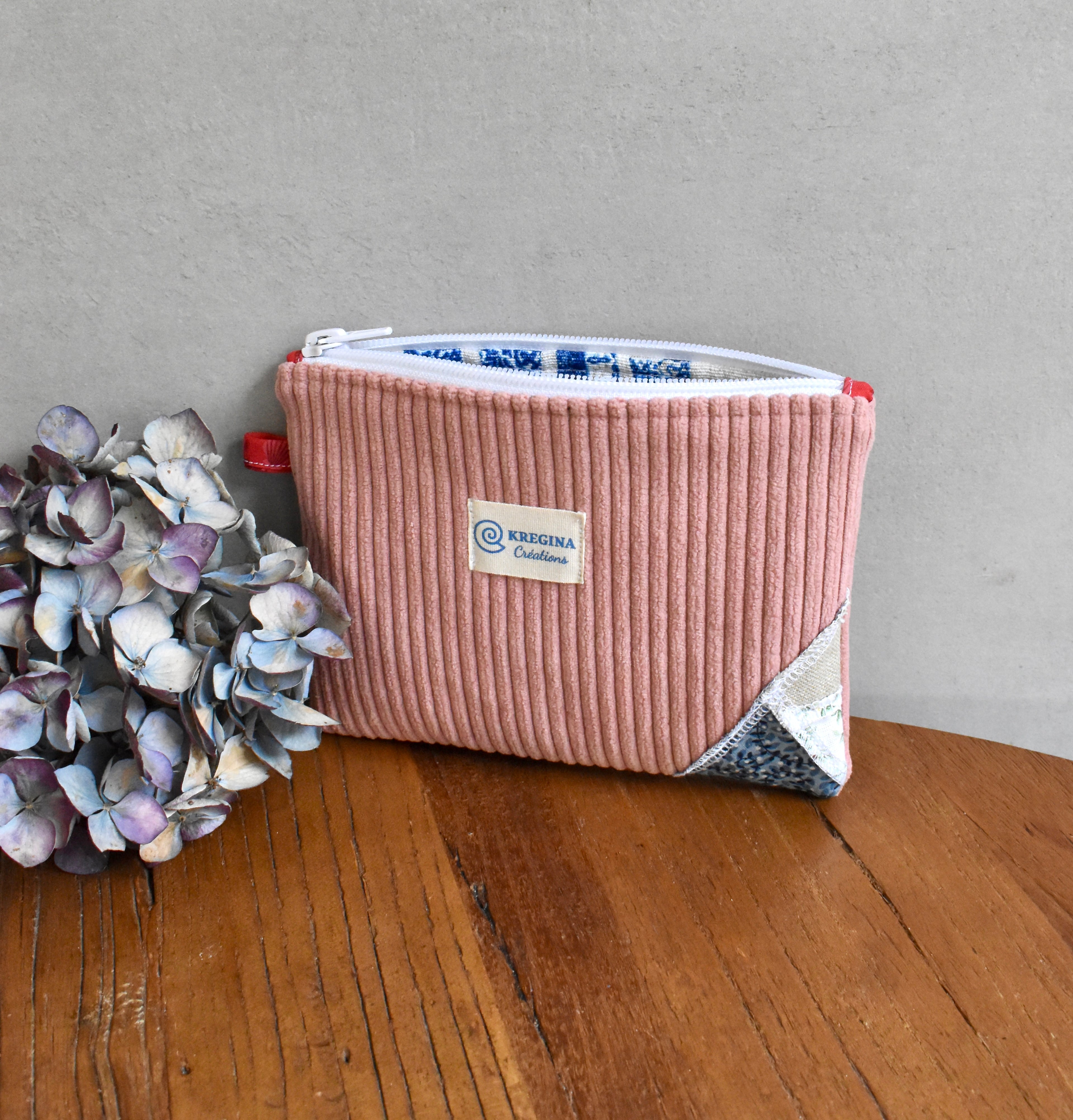 Pochette plate - Rose poudré