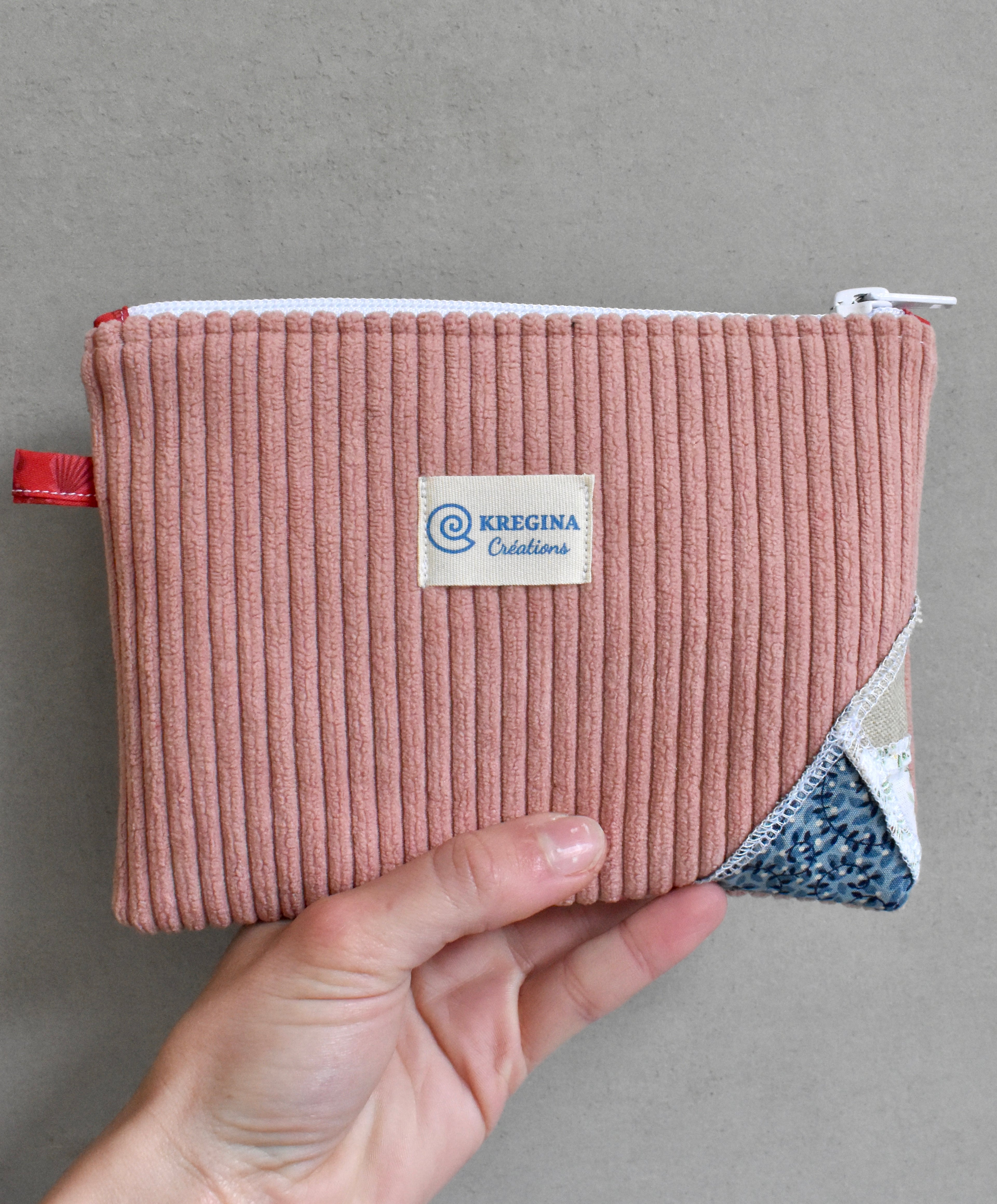 Pochette plate - Rose poudré