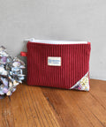 Pochette plate - Rouge bordeau