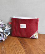 Pochette plate - Rouge bordeau