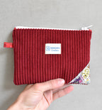 Pochette plate - Rouge bordeau
