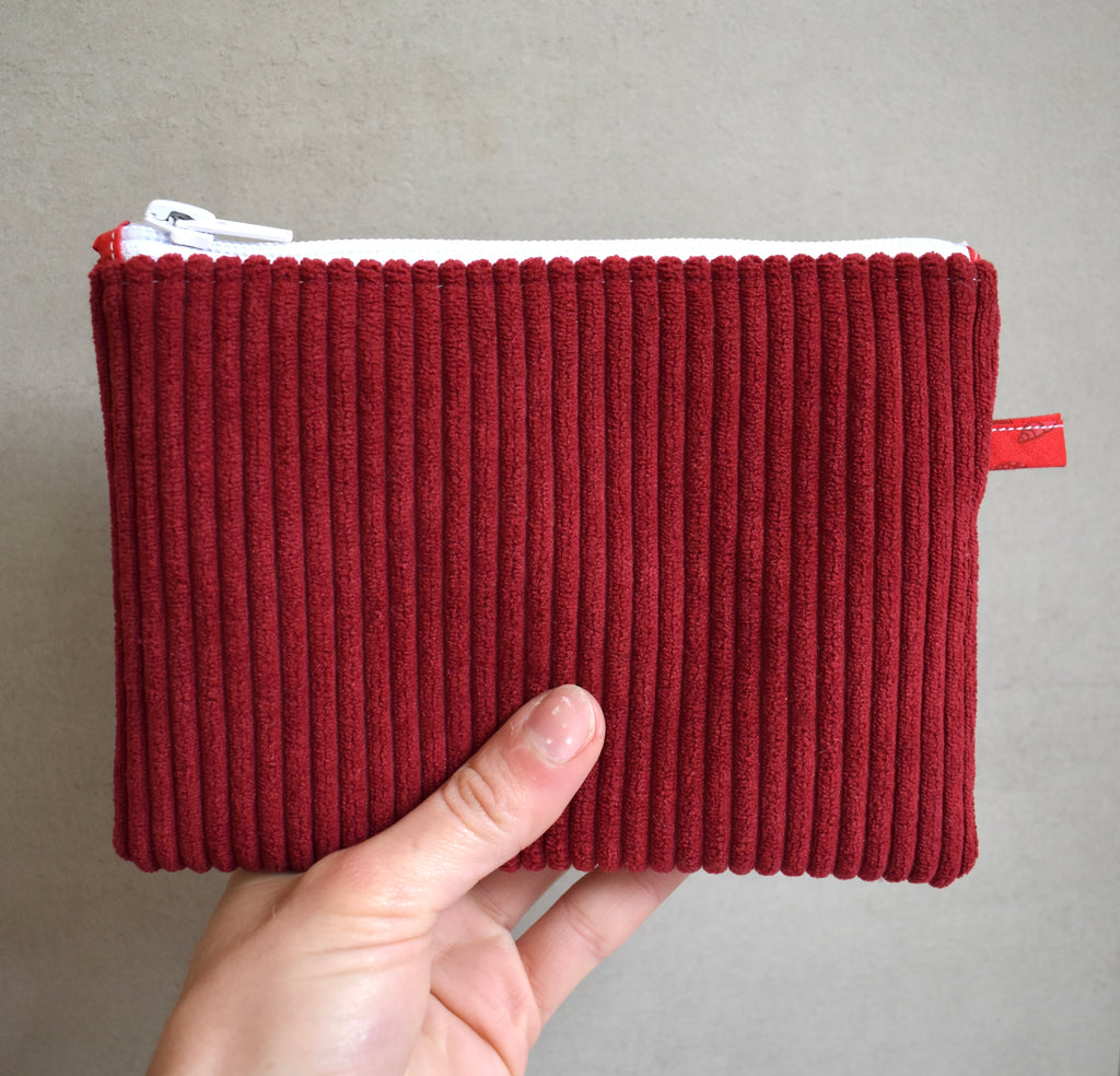 Pochette plate - Rouge bordeau