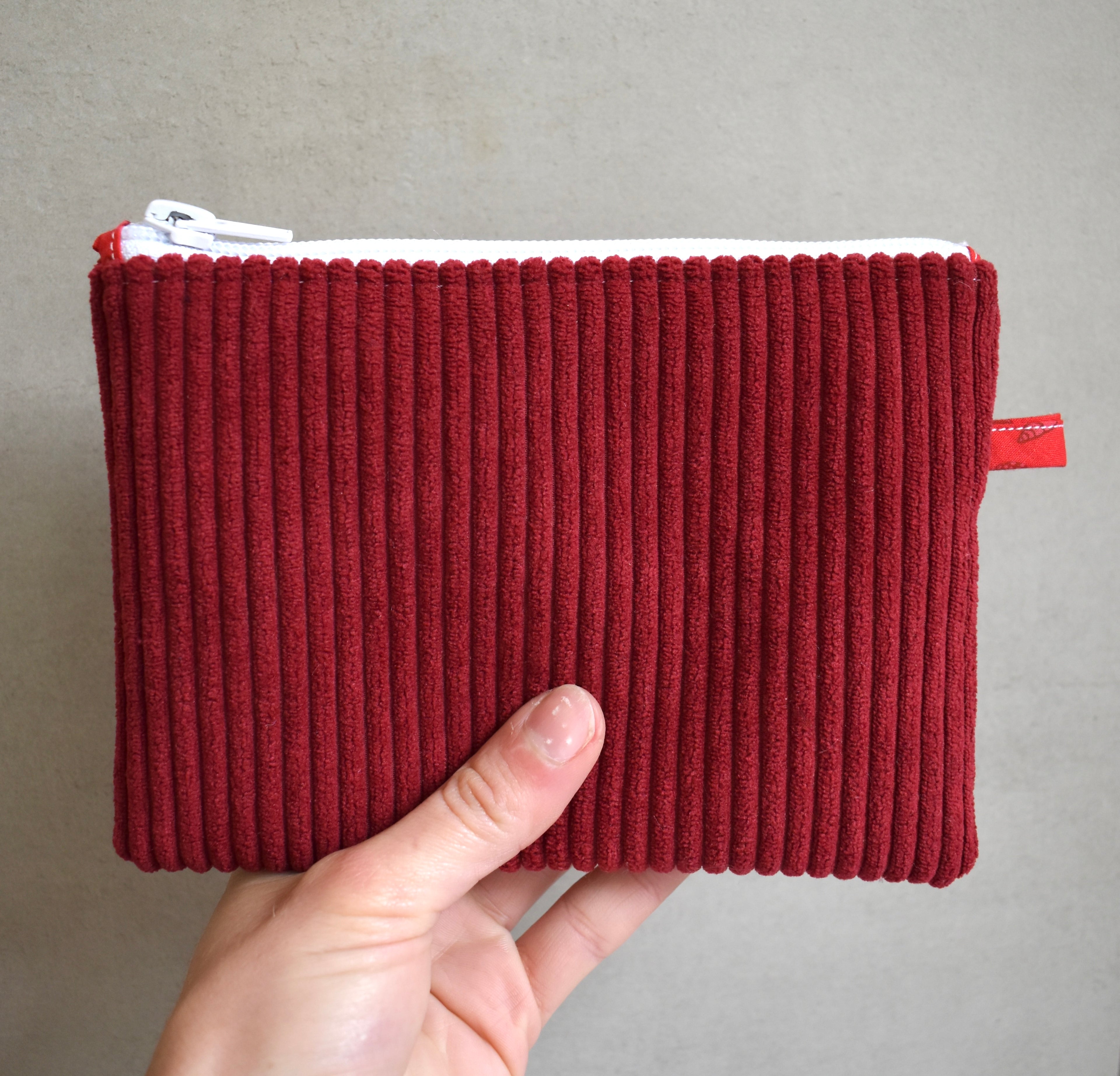 Pochette plate - Rouge bordeau