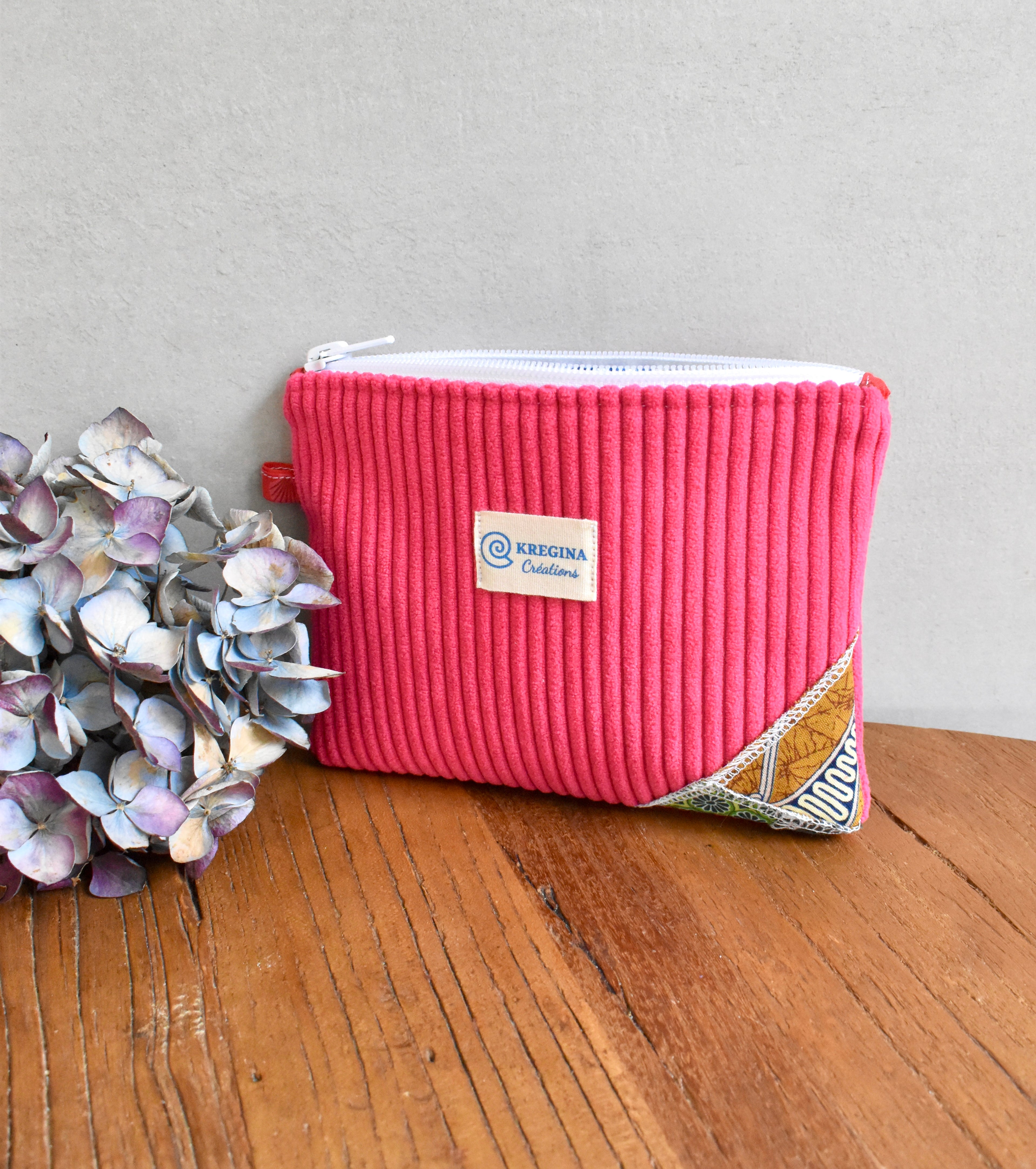 Pochette plate - Rose fuchsia