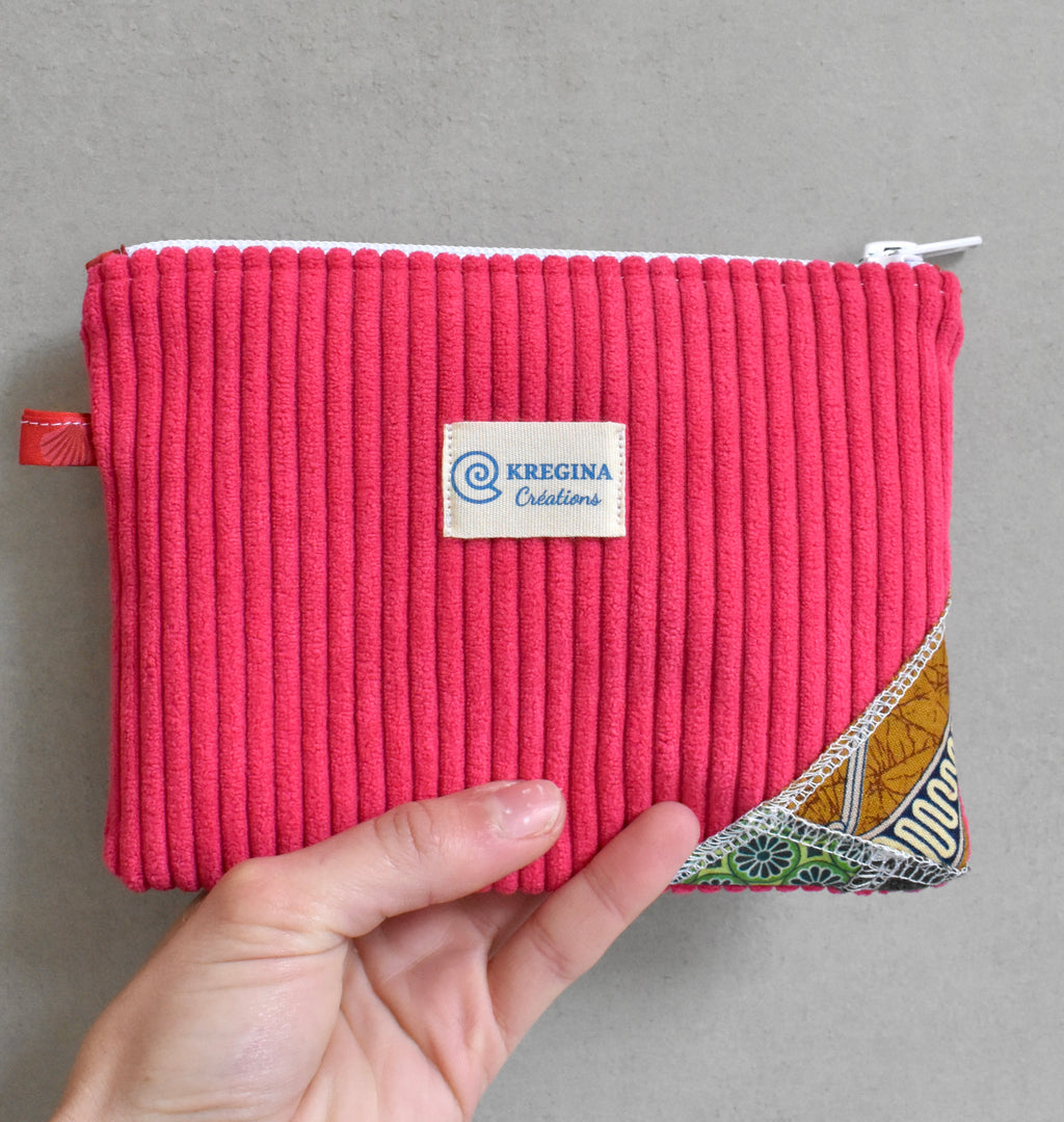Pochette plate - Rose fuchsia