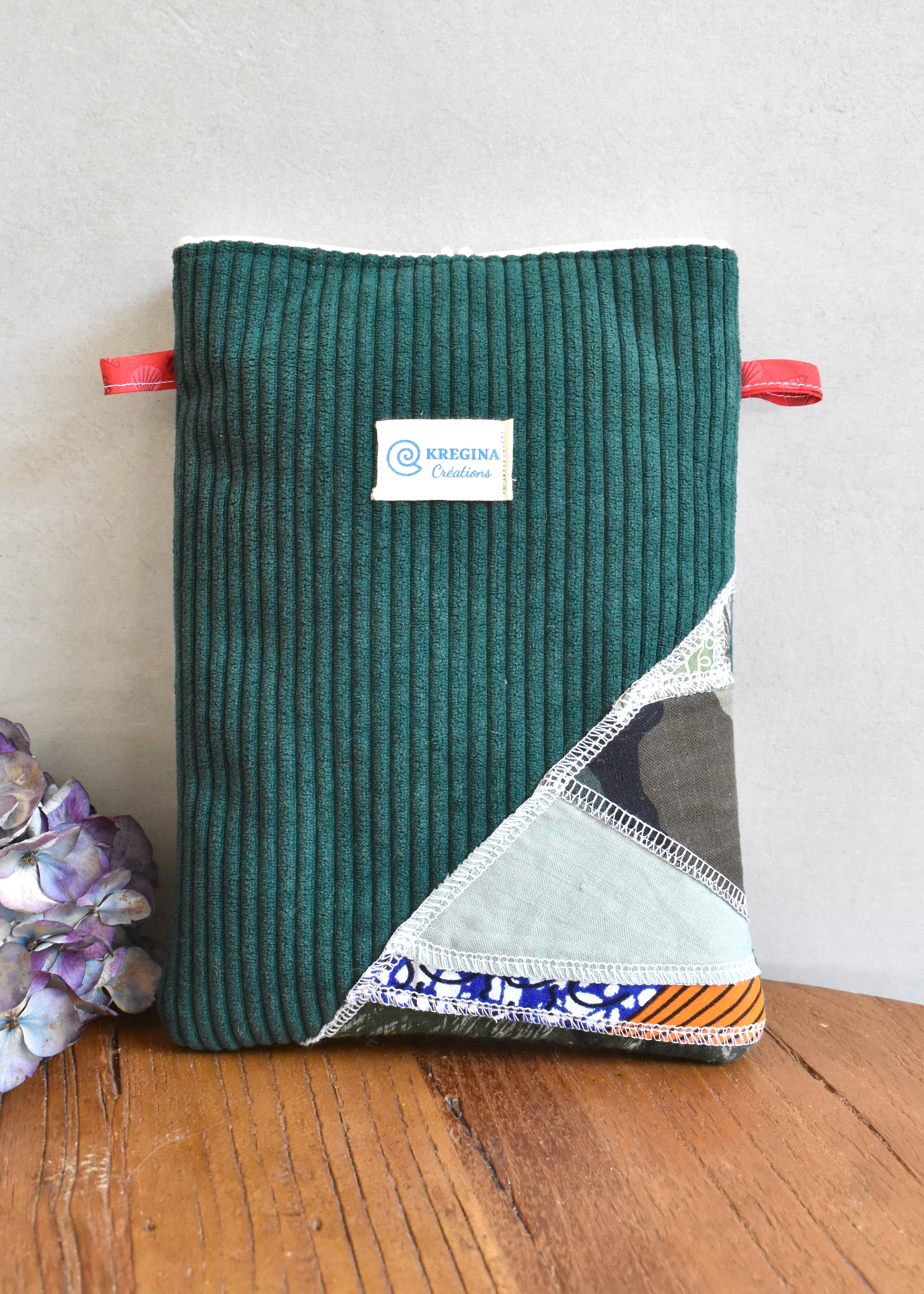 Pochette à livre format poche - Vert sapin