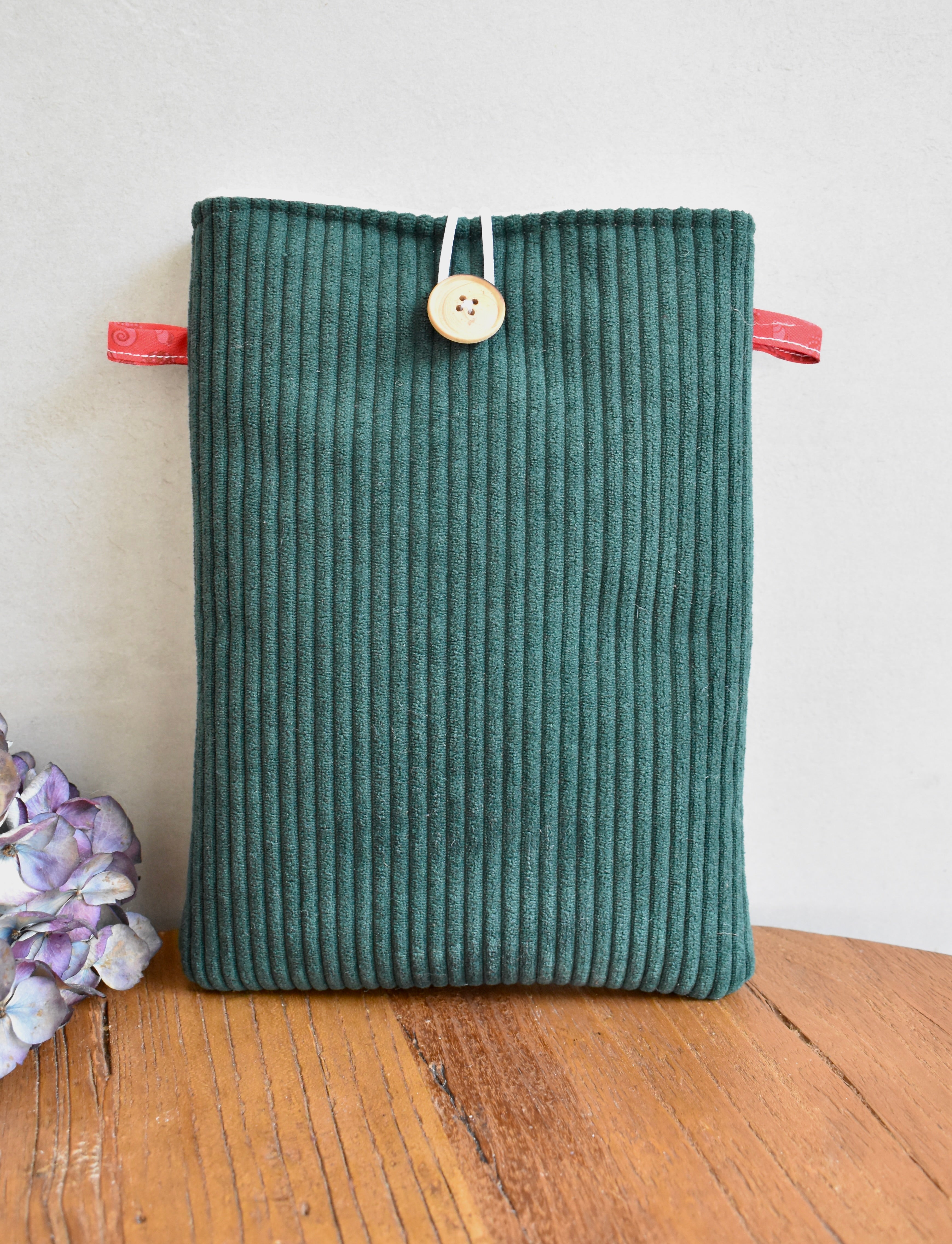 Pochette à livre format poche - Vert sapin