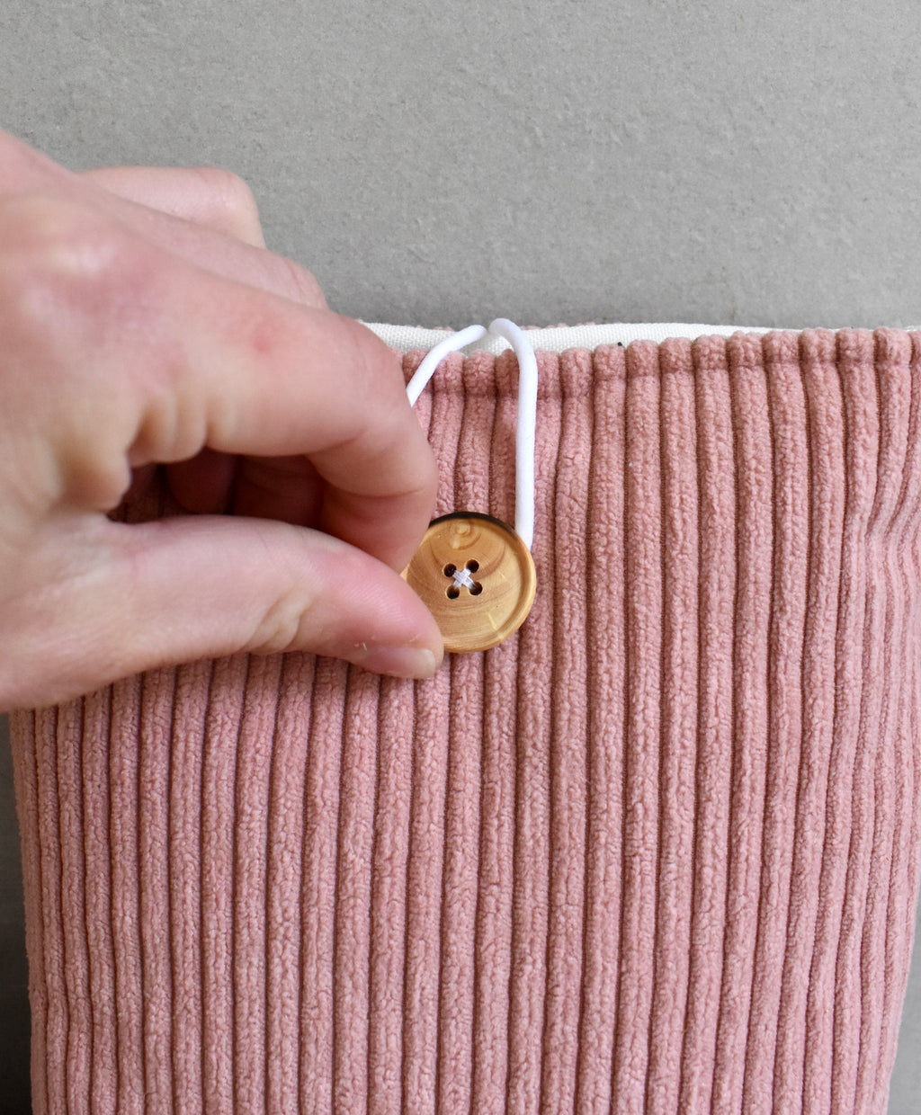 Pochette à livre format poche - Rose poudré