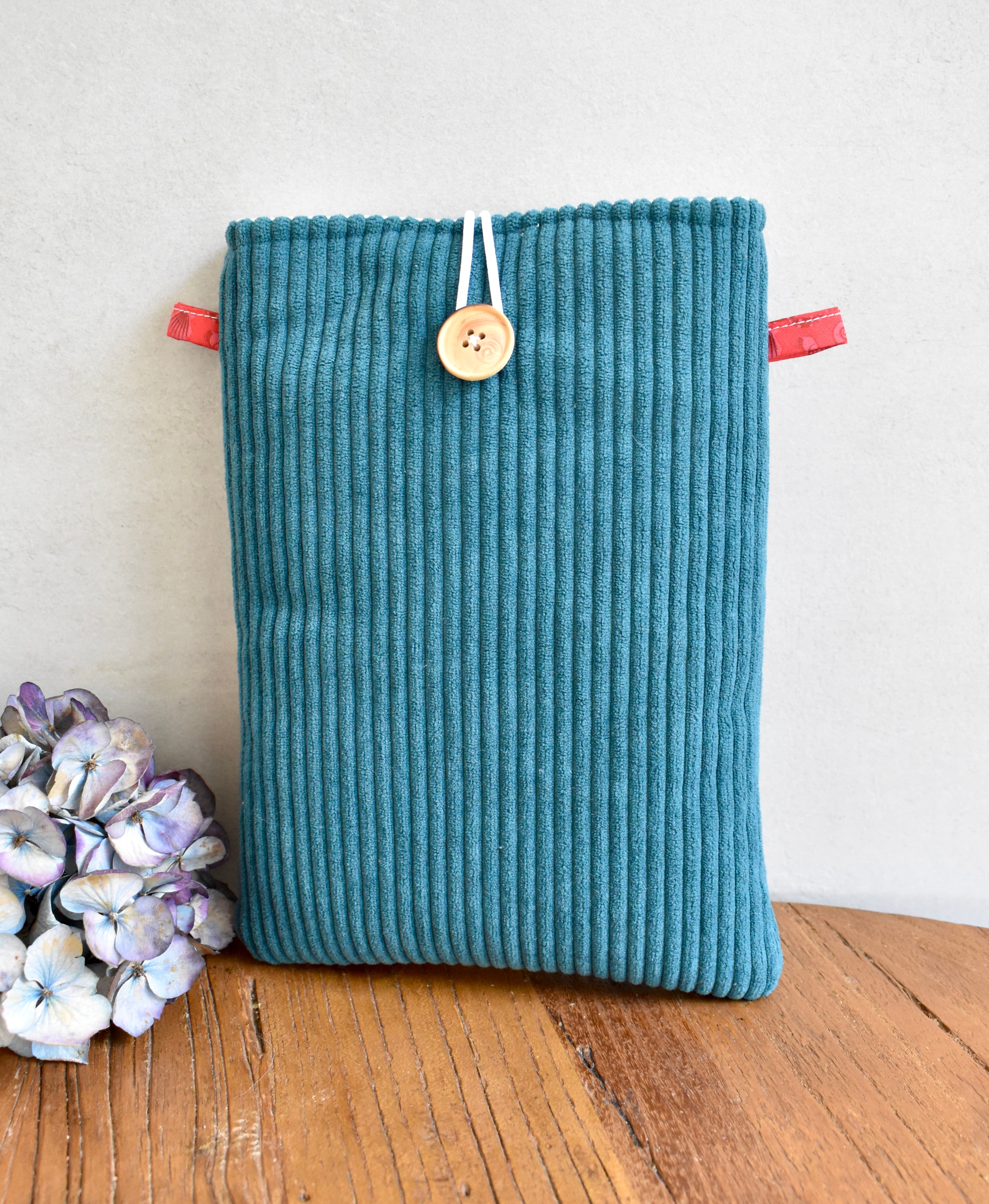 Pochette à livre format poche - Bleu canard