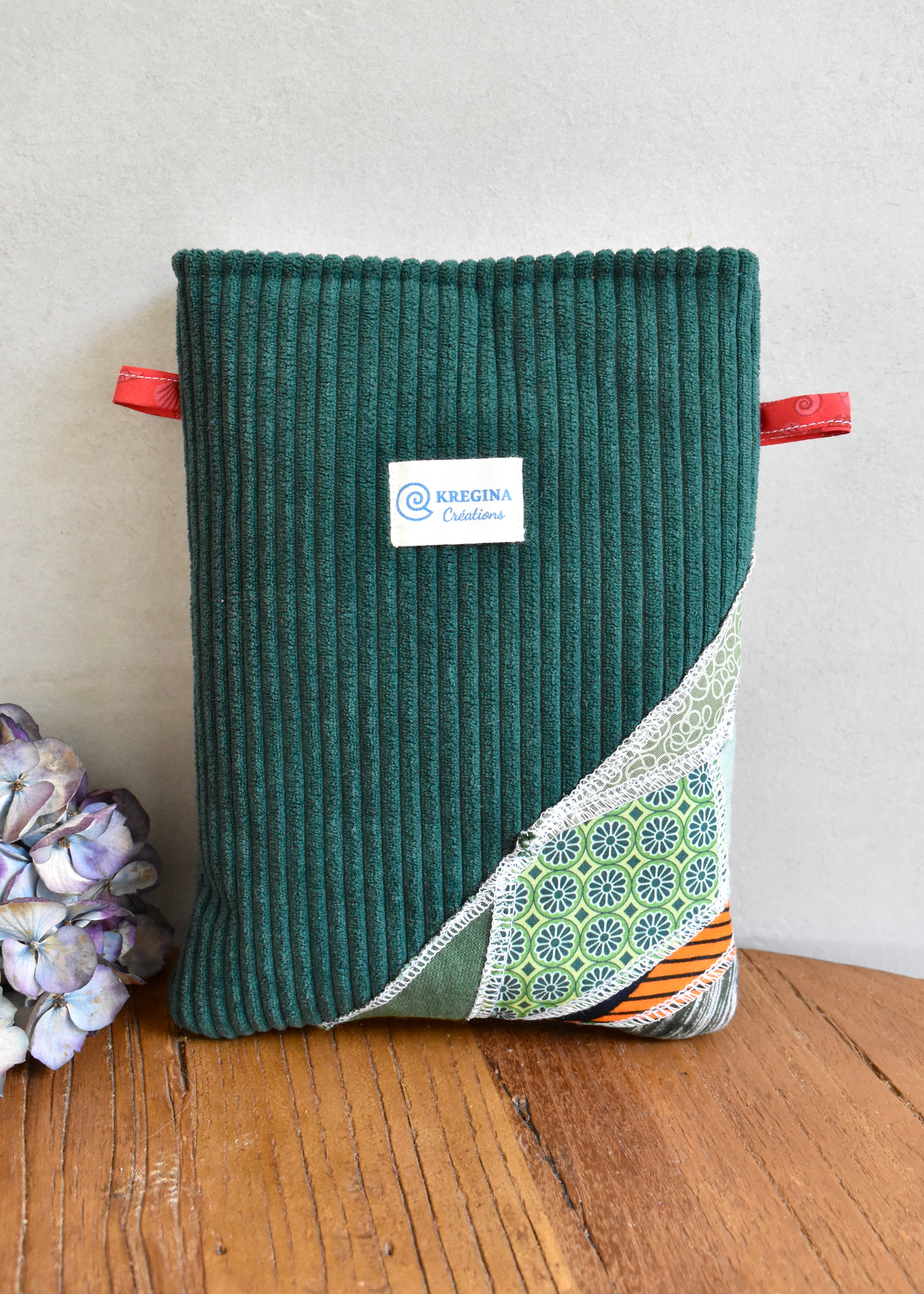 Pochette à livre format poche - Vert sapin
