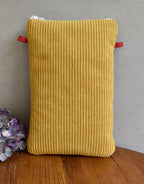 Pochette à livre grand format - Bicolore Bleu canard/Jaune
