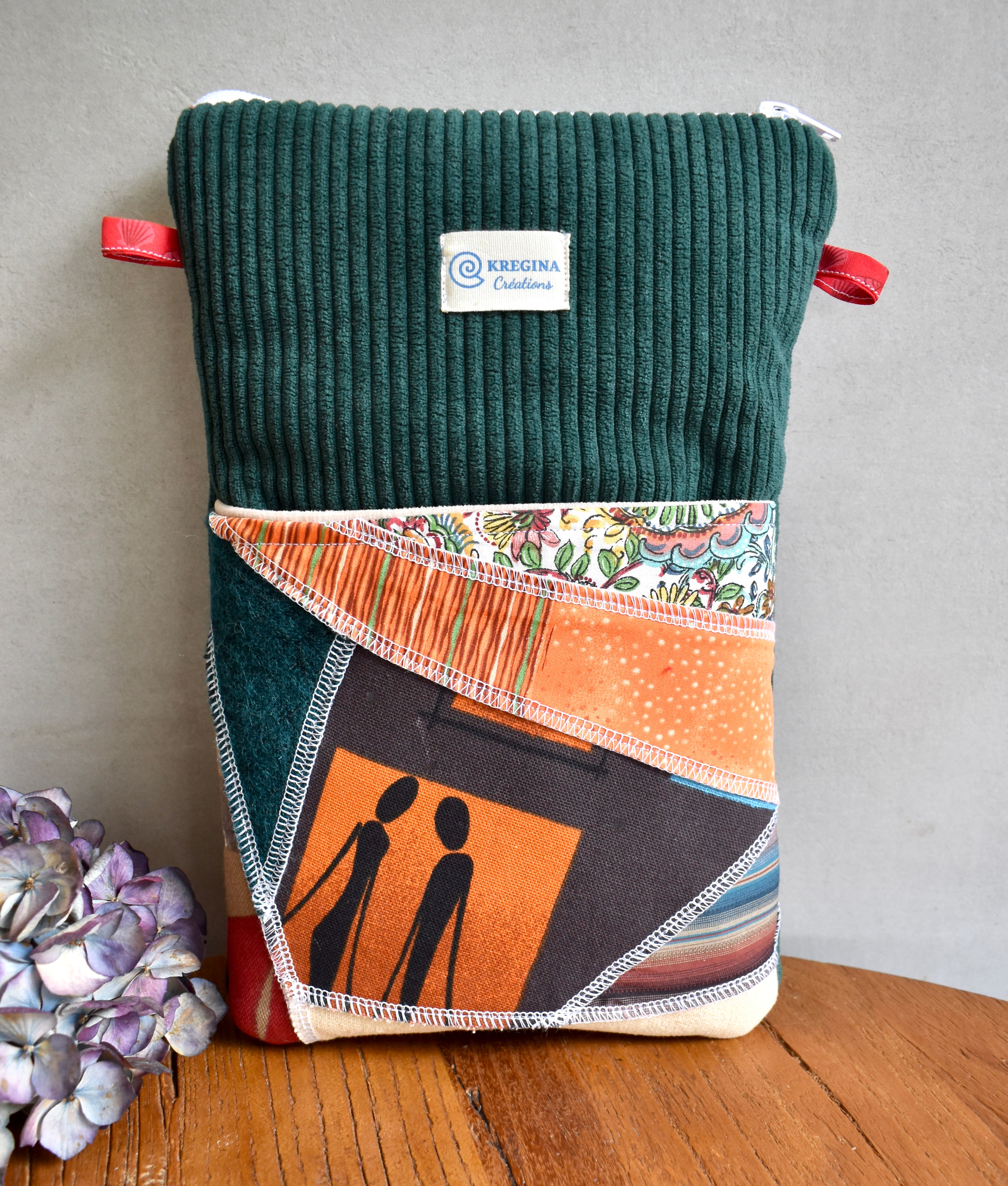 Pochette à livre grand format - Vert sapin