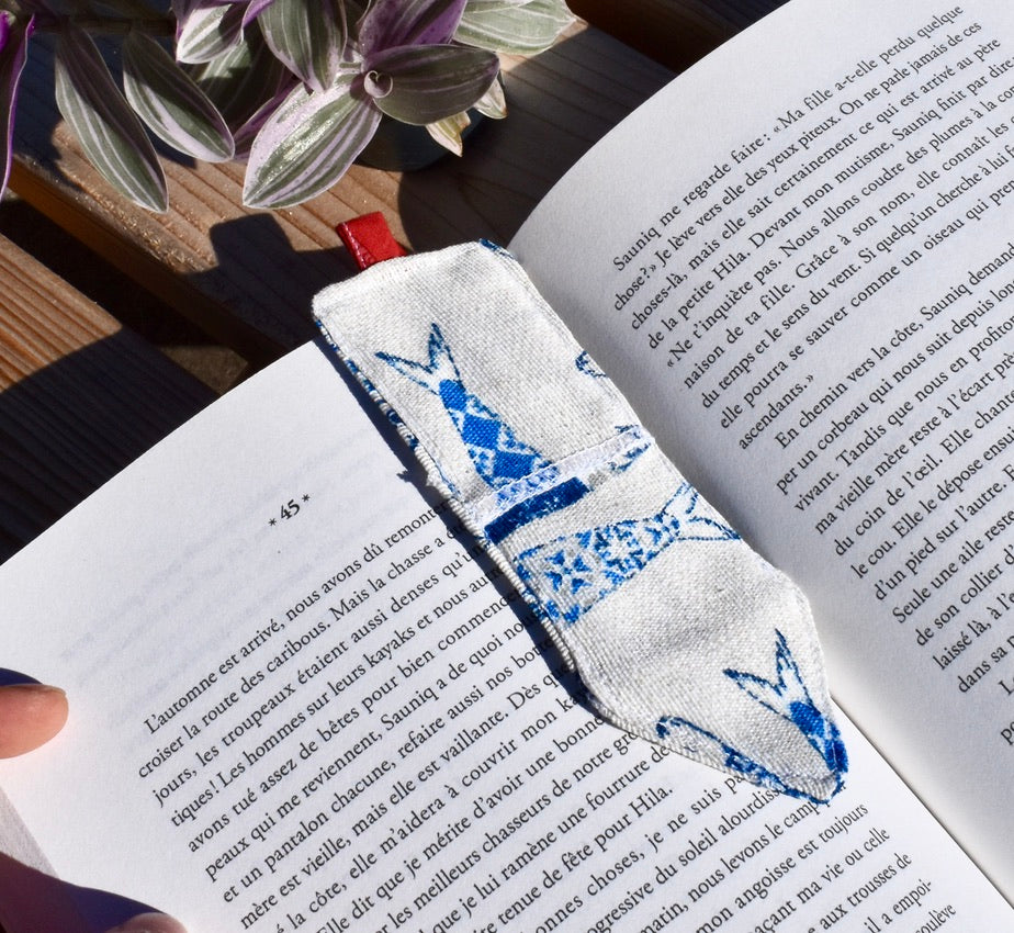 Marque-page en tissu